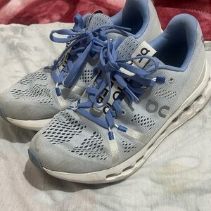 On Running Women's Light Blue Athletic Running Sneakers